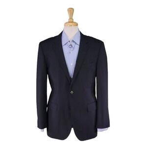 Hugo Boss Current The James Sharp Solid Navy Blue 120's Wool 2-Btn Blazer 40R